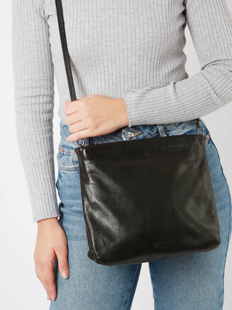 Sac Bandoulière Smart Cuir Basilic pepper Noir smart BSMA09 vue secondaire 1