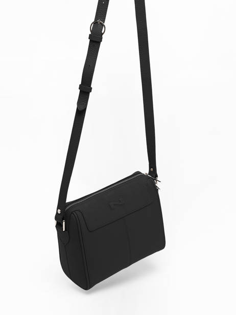 Sac Bandoulière Riders Cuir Nathan baume Noir riders 3 vue secondaire 2