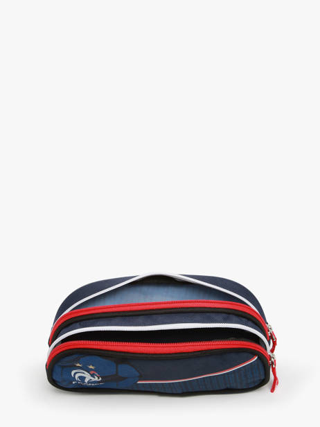 Trousse 2 Compartiments Federat. france football Bleu fff 23CX207D vue secondaire 1