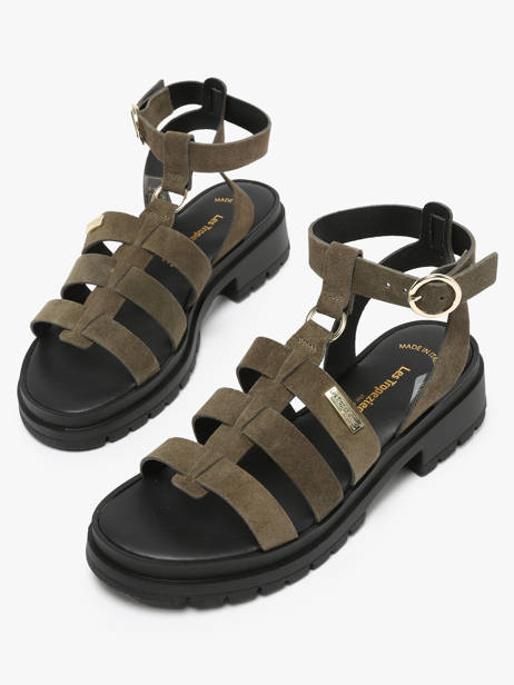 Sandales Tobosued En Cuir Les tropeziennes Vert women TOBOSUED vue secondaire 3