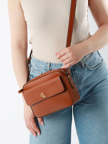 Sac Bandoulière Dryden Cuir Lauren ralph lauren Marron dryden 31926645 vue secondaire 1