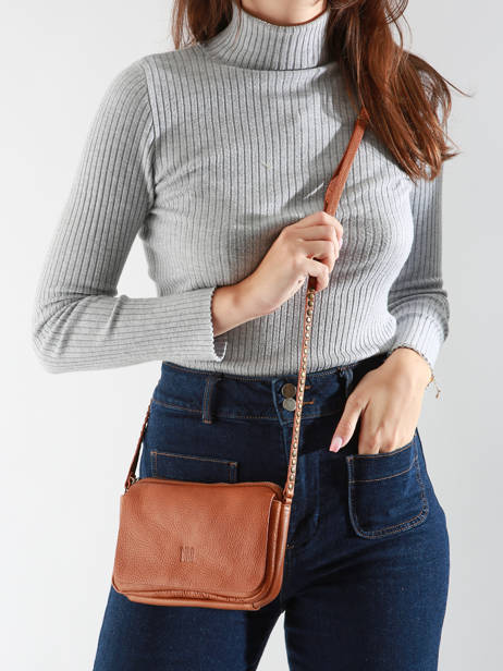 Sac Bandoulière Leather Cuir Biba Marron leather BET6L vue secondaire 1