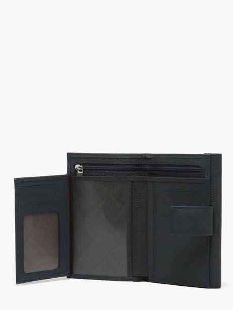 Portefeuille Nathan baume Bleu grained 410N vue secondaire 2