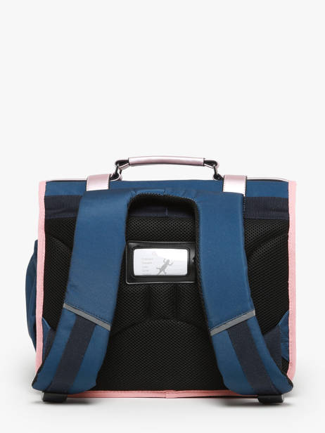 Cartable 2 Compartiments Cameleon Bleu vintage fantasy PBVGCA38 vue secondaire 4