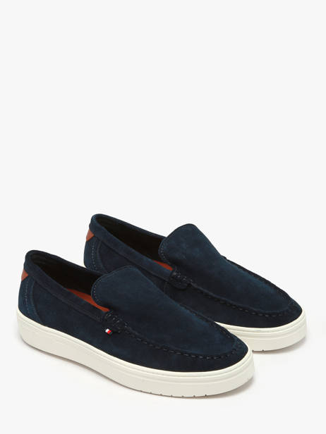 Mocassins En Cuir Tommy hilfiger Bleu men 5354DW5 vue secondaire 1