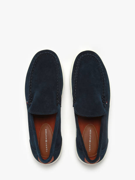 Mocassins En Cuir Tommy hilfiger Bleu men 5354DW5 vue secondaire 3