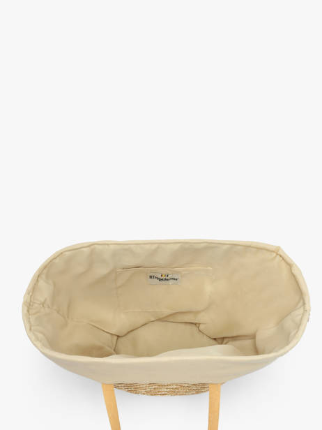 Sac Porté épaule Milos Paille Les tropeziennes Beige milos TZ01 vue secondaire 3