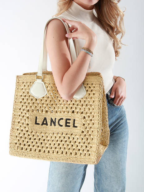Cabas Cabas D'ete Lancel Beige cabas d'ete A13416 vue secondaire 1
