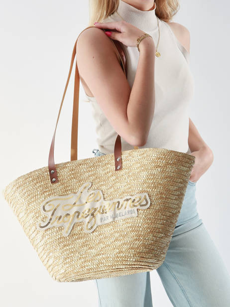 Sac Porté épaule Milos Paille Les tropeziennes Beige milos TZ01 vue secondaire 1