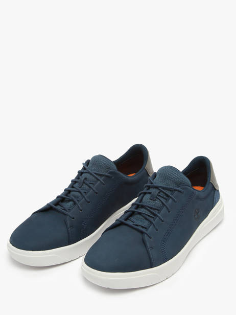 Sneakers Bay Low Lace En Cuir Timberland Bleu men 292C2881 vue secondaire 2