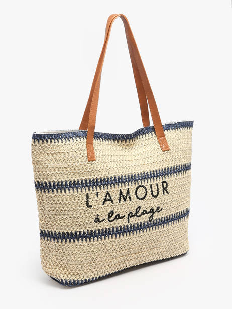 Sac Porté épaule Cabas Polyester Gerard pasquier Bleu cabas P25022 vue secondaire 2