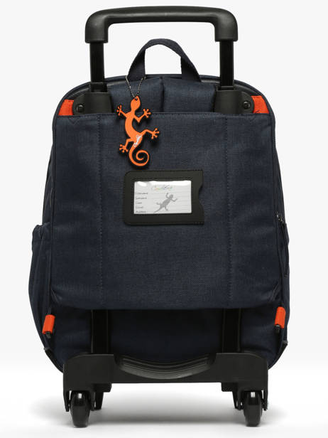 Sac A Dos à Roulettes 2 Compartiments Cameleon Orange vintage urban SR40 vue secondaire 5