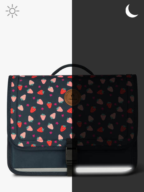 Cartable 2 Compartiments Cabaia Bleu school M vue secondaire 5