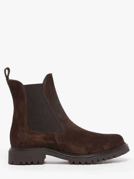 Chelsea Boots En Cuir Tamaris Marron women 41