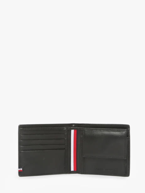 Portefeuille Cuir Tommy hilfiger Noir th foundation AM13508 vue secondaire 1