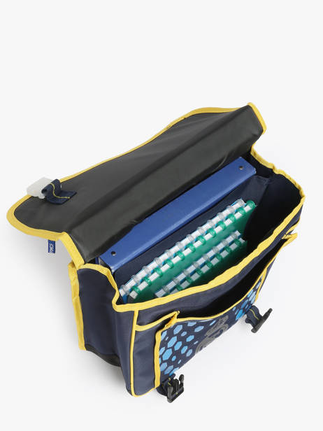 Cartable à Roulettes 2 Compartiments Real madrid Bleu real 24BR203A vue secondaire 3