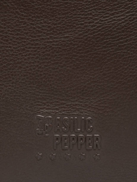 Sac Bandoulière Cow Cuir Basilic pepper Marron cow BCOW82 vue secondaire 5
