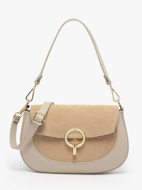 Sac Bandoulière Velvet Caviar Cuir Milano Beige velvet caviar VC25069