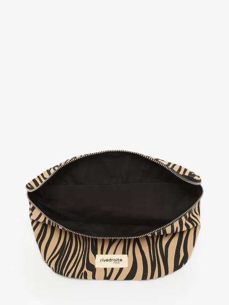 Le Sac Banane Custine Coton Recyclé Rivedroite Bleu wild tribe CUSTIWIL vue secondaire 3