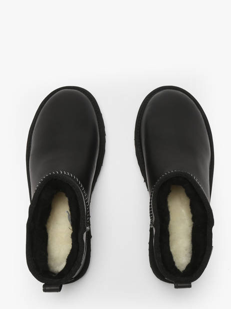 Bottines En Cuir Ugg Noir women 1163490 vue secondaire 4