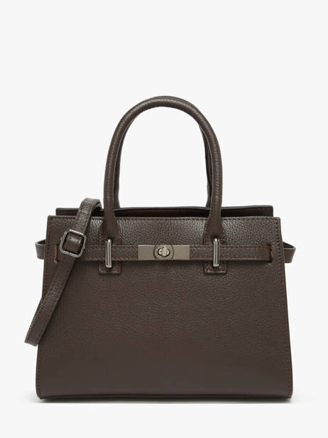 Sac à Main Caviar Cuir Milano Marron caviar CA24063
