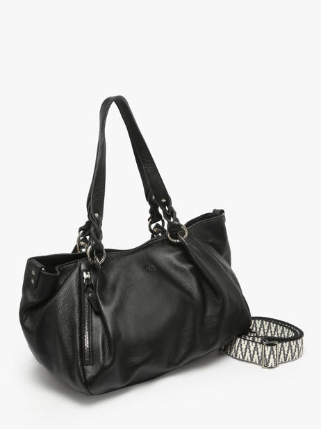 Sac Porté épaule Vintage Cuir Mila louise Noir vintage 3826C vue secondaire 2