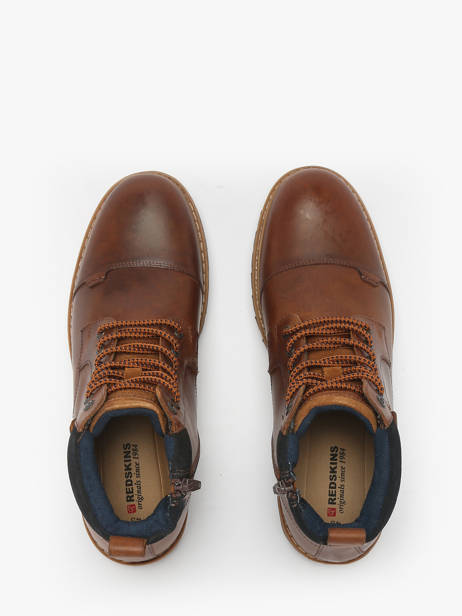 Boots Tuto En Cuir Redskins Marron men TUTO vue secondaire 3