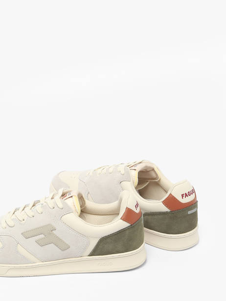 Sneakers En Cuir Faguo Beige men 25CG3206 vue secondaire 2