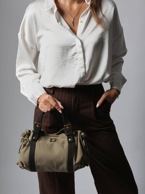 Sac Bandoulière Canvas Coton Gerard darel Vert canvas DCS67450 vue secondaire 1