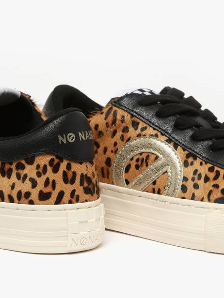 Sneakers En Cuir No name Marron women ACPN04KC vue secondaire 2