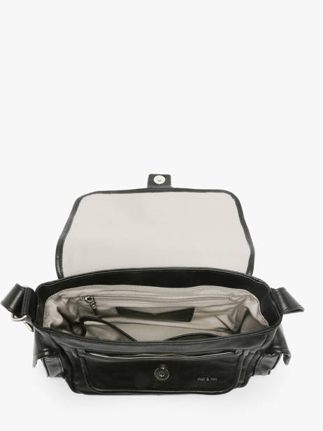 Sac Bandoulière Joy Cuir Nat et nin Noir vintage JOY vue secondaire 3