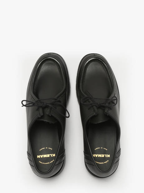 Chaussures Derbies En Cuir Kleman Noir men PADROR vue secondaire 3