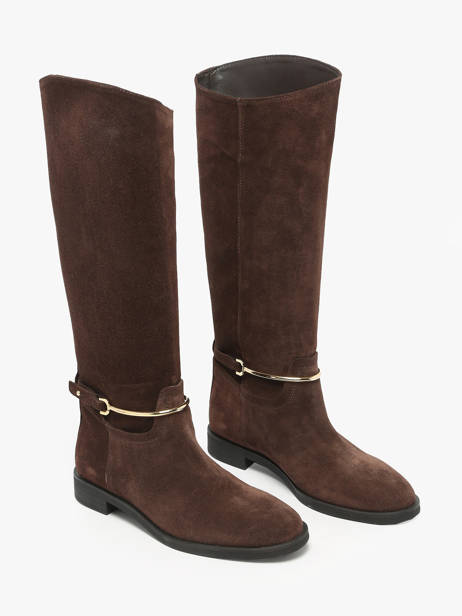 Bottes équestres En Croûte De Cuir The icona Marron women EMMA65 vue secondaire 1