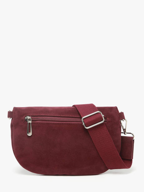 Sac Banane Miniprix Rouge velvet F7505 vue secondaire 3