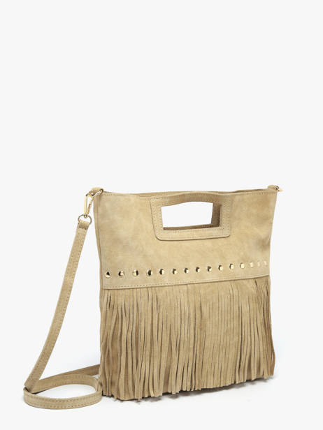 Sac Bandoulière Velvet Milano Beige velvet VE25091 vue secondaire 2