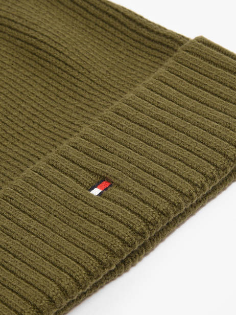 Bonnet Tommy hilfiger Vert th flag AM12796 vue secondaire 1