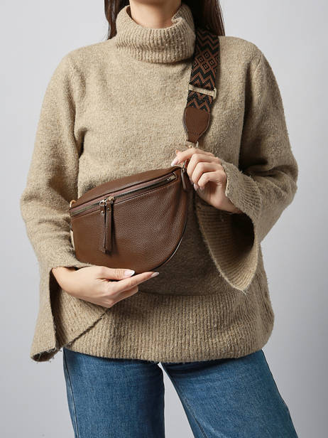 Sac Banane Miniprix Marron sangle Z83051 vue secondaire 1