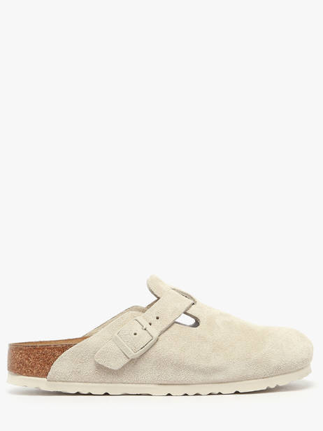 Mules En Cuir Birkenstock Blanc women 1031662