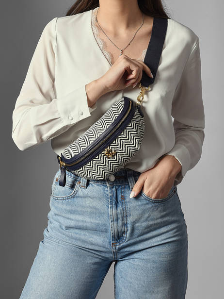 Sac Banane Lauren ralph lauren Bleu dryden 31P04059 vue secondaire 1