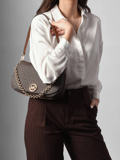 Sac Porté épaule Nolita Cuir Michael kors Marron nolita R6GY5S2B vue secondaire 1