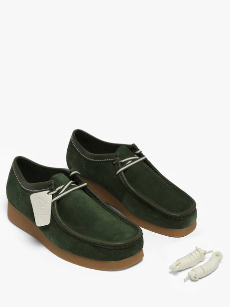 Chaussures Derbies En Cuir Clarks Vert men 26186170 vue secondaire 3