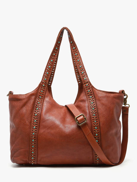 Sac Porté épaule Heritage Cuir Biba Marron heritage WIE1L vue secondaire 4