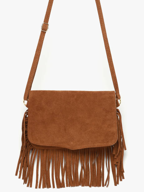 Sac Bandoulière Velvet Cuir Milano Marron velvet VE24115O vue secondaire 2