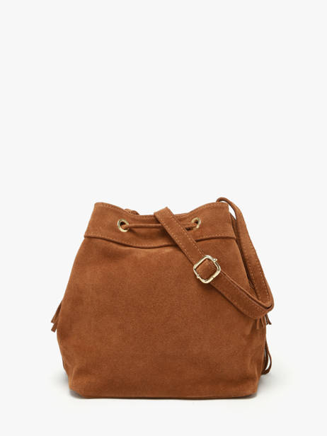 Sac Bandoulière Velvet Cuir Milano Marron velvet VE24116O vue secondaire 4