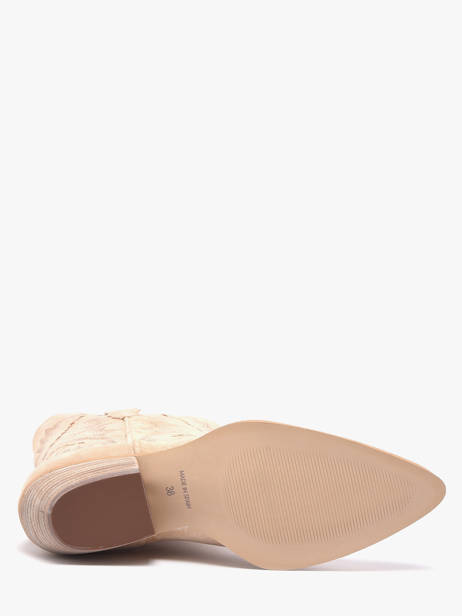 Santiags En Cuir Alpe Beige women 52171115 vue secondaire 4