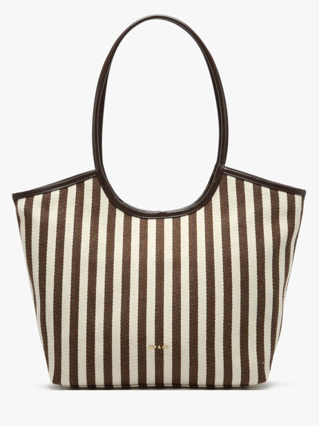 Sac Porté épaule Rayure Nat et nin Marron rayure RY