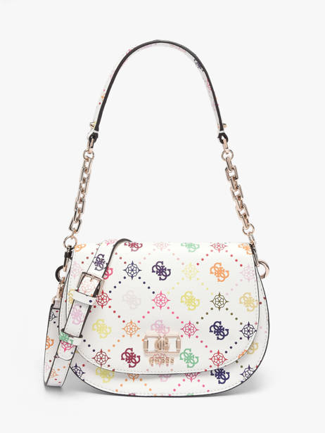 Sac Bandoulière Emelie Logo Polyester Guess Blanc emelie logo GM992820