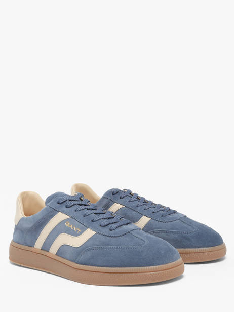 Sneakers En Cuir Gant Bleu men CUZIMG66 vue secondaire 1