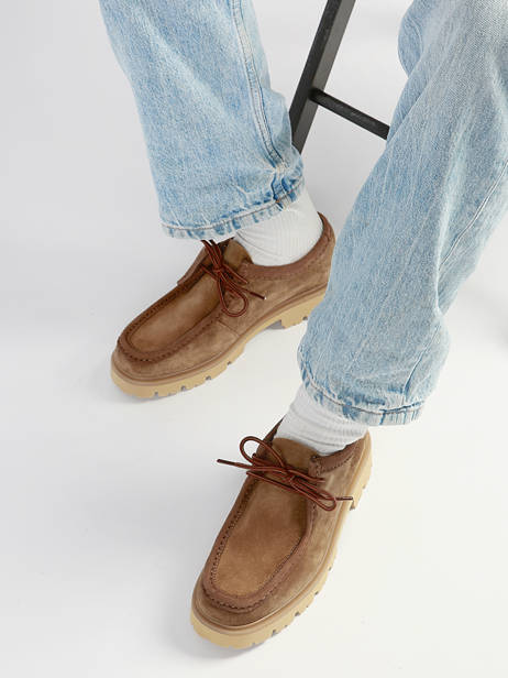 Chaussures Derbies En Cuir Clarks Marron men 26186419 vue secondaire 1