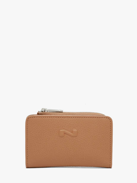 Porte-cartes Cuir Nathan baume Marron original n 218N